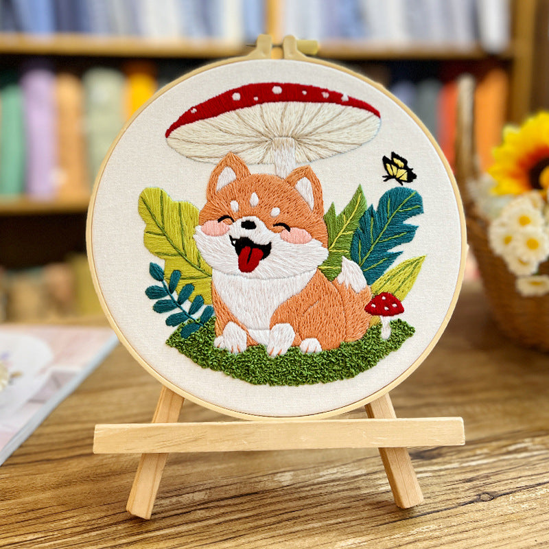 Lovely doggie embroidery pattern-digital pdf version