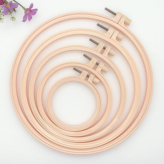 Punch needle embroidery hoop
