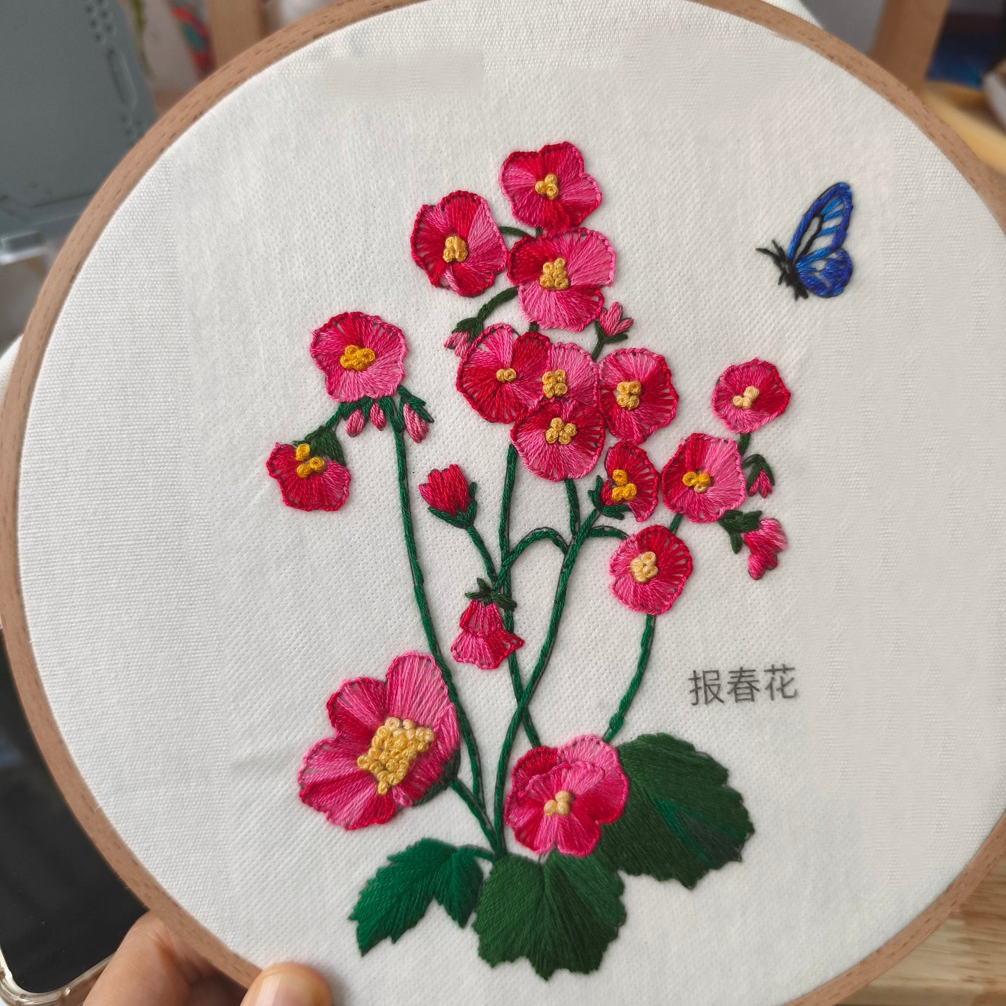5pcs embroidery pattern collection-animal and flower mixed(water soluble pattern)