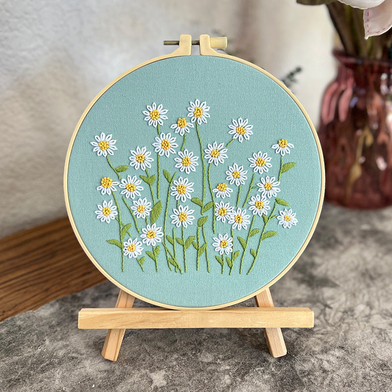5pcs embroidery pattern collection-animal and flower mixed(water soluble pattern)