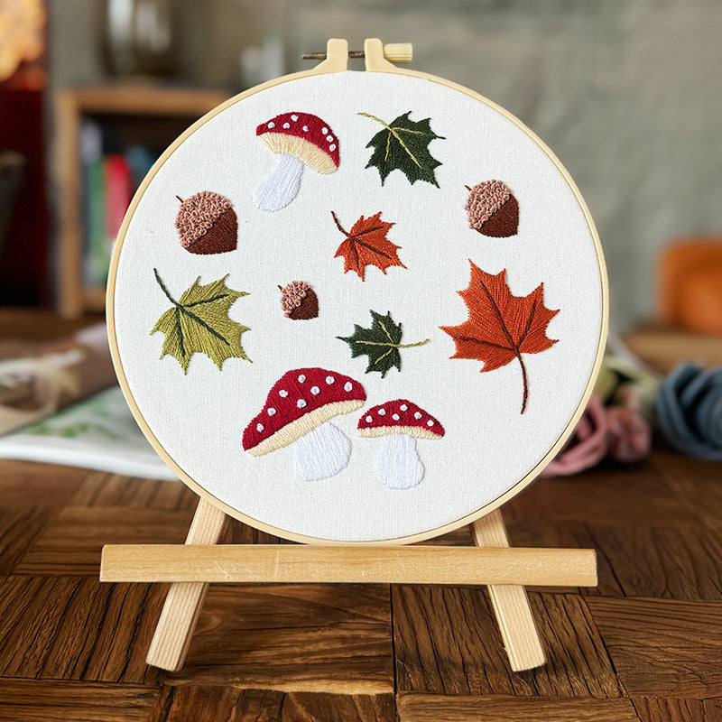 5pcs embroidery pattern collection-animal and flower mixed(water soluble pattern)